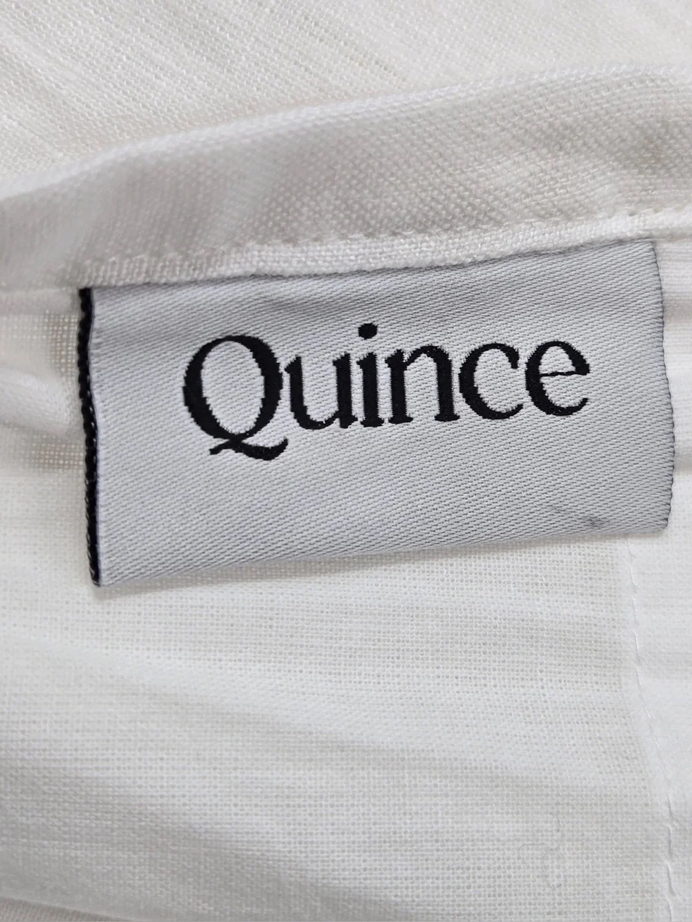 QUINCE Set Of 2 48x84 European Linen Curtains White 0486